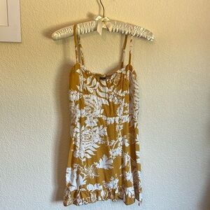 Yellow and White mini dress!